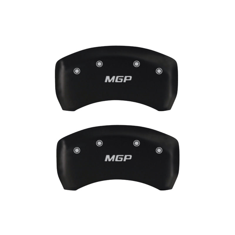 MGP Rear set 2 Caliper Covers Engraved Rear MGP Red finish silver ch