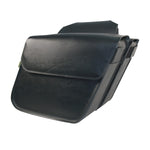 Willie & Max Universal Raptor Large Slant Saddlebags (16 in L x 11 W x 6.5 in H) - Black