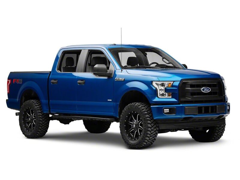 Raxiom 15-17 Ford F-150 Projector Headlights with LED Accent- Chrome Housing- Clear Lens