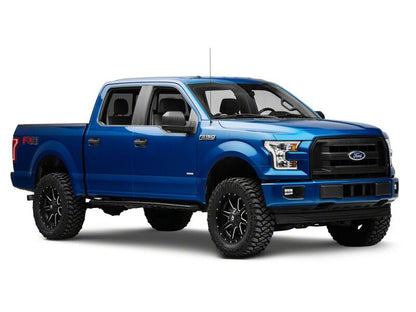 Raxiom 15-17 Ford F-150 Projector Headlights with LED Accent- Chrome Housing- Clear Lens