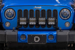 Diode Dynamics Jeep JK SS5 4-Pod CrossLink Grille Lightbar Kit Sport - Yellow Combo