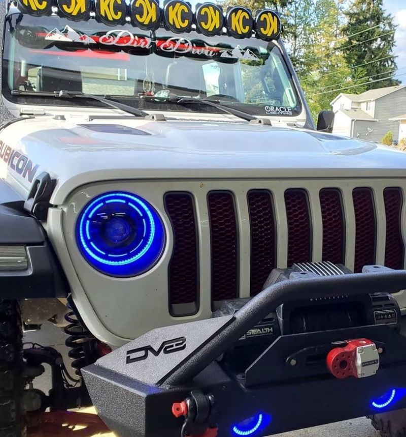 Oracle Oculus Bi-LED Projector Headlights for Jeep JL/Gladiator JT - w/ BC1 Controller