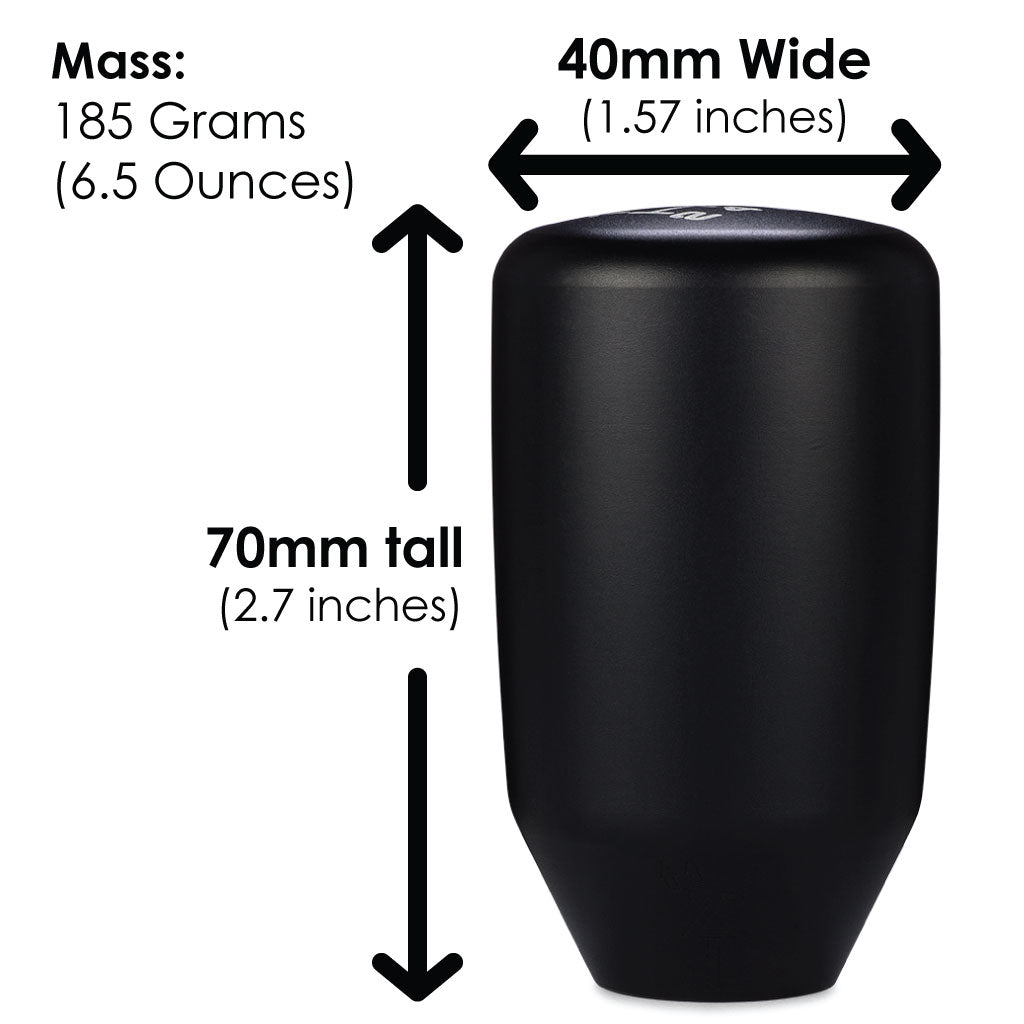 ESCO-T6 Shift Knob in Satin Black Anodized Finish