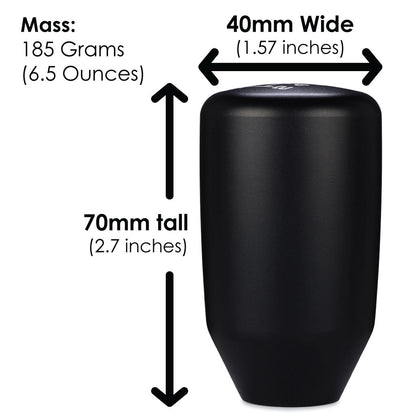 ESCO-T6 Shift Knob in Satin Black Anodized Finish