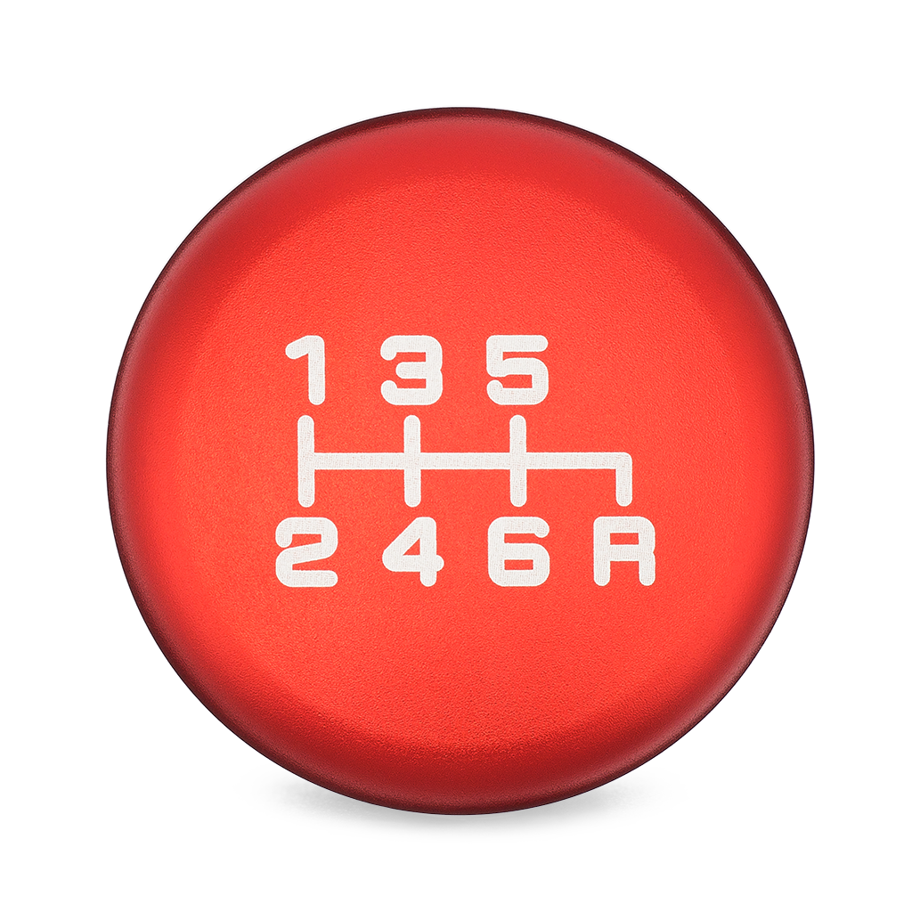 ESCO-T6 Shift Knob in Satin Red Anodized Finish