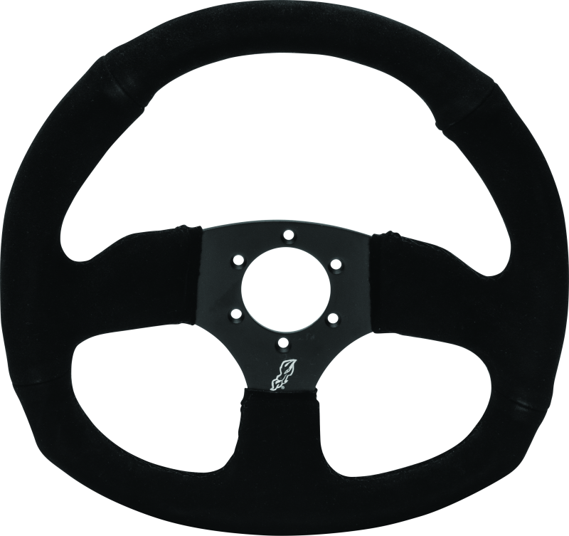 DragonFire Racing Steering Wheels - D-shaped- Suede- Iron Series- 0in offset