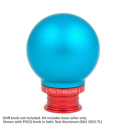 Satin Red Aluminum Shift Boot Collar for POCO Shift Knobs