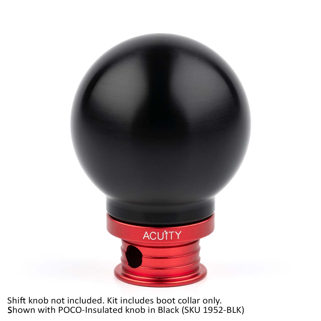 Satin Red Aluminum Shift Boot Collar for POCO Shift Knobs