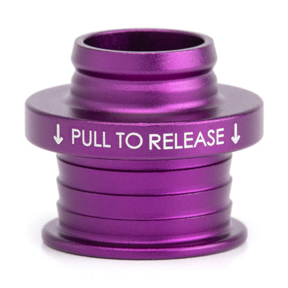 POCO Low-Profile Shift Knob in Satin Purple Anodized Finish