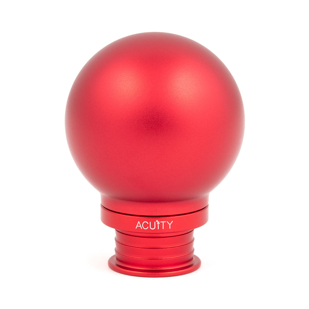 POCO Low-Profile Shift Knob in Satin Red Anodized Finish