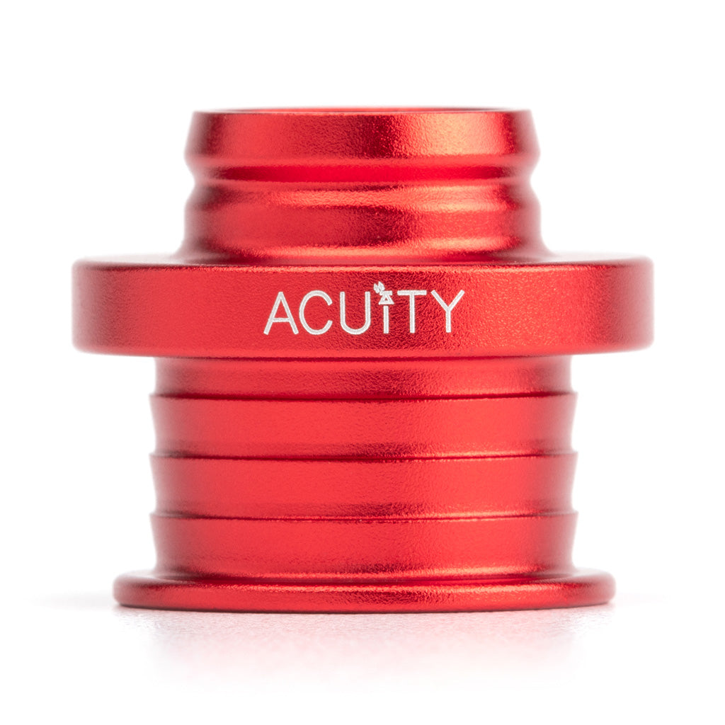 POCO Low-Profile Shift Knob in Satin Red Anodized Finish