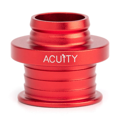 POCO Low-Profile Shift Knob in Satin Red Anodized Finish