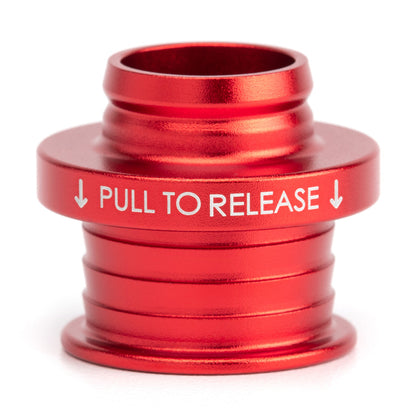 POCO Low-Profile Shift Knob in Satin Red Anodized Finish