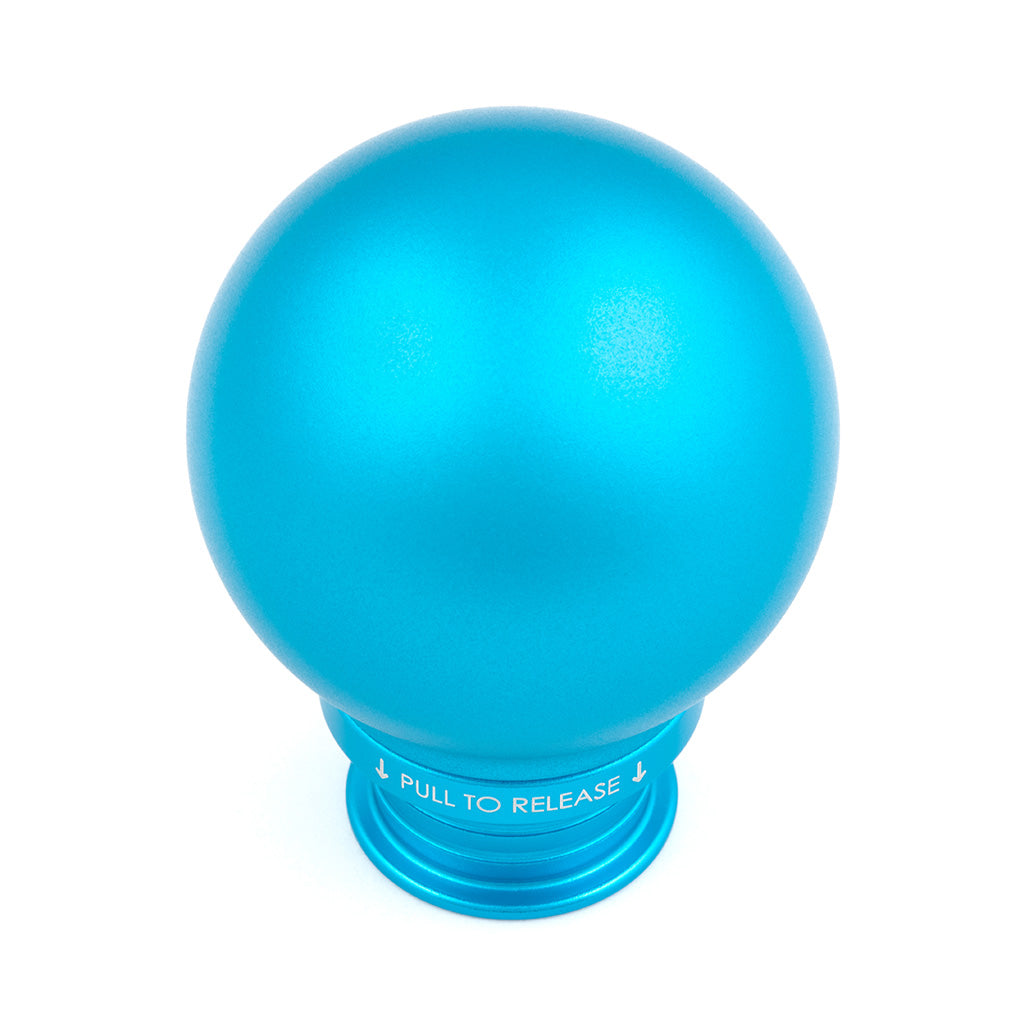 POCO Low-Profile Shift Knob in Satin Teal Anodized Finish