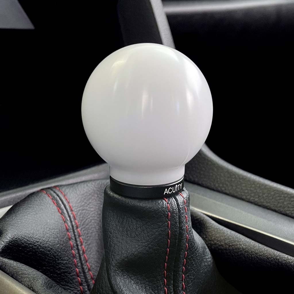POCO Insulated Low-Profile Shift Knob in White (M10X1.5)