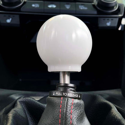 POCO Insulated Low-Profile Shift Knob in White (M10X1.5)
