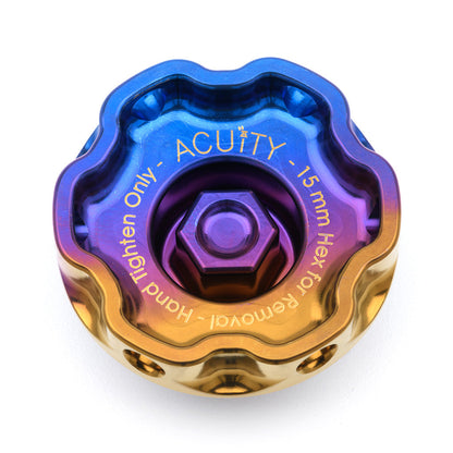 Podium-Ti Oil Cap in Burnt Titanium Finish for Hondas/Acuras