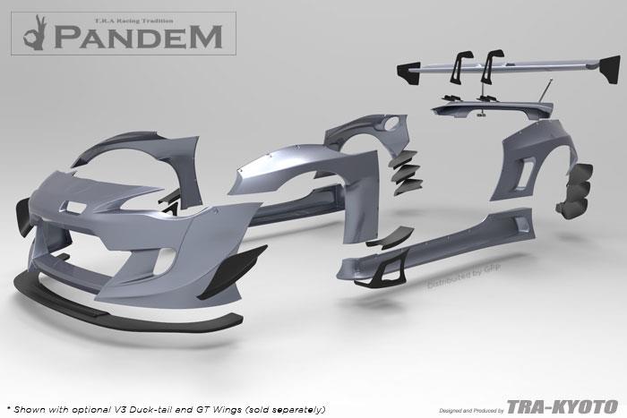 GReddy Scion FR-S Pandem Wide Body V3 Side Skirts