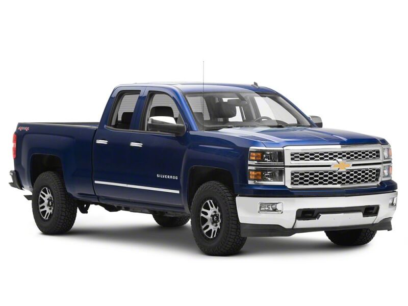 Raxiom 14-15 Chevrolet Silverado 1500 OE Style Headlights/ Chrome Trim- Black - Clear Lens