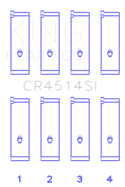 King Engine Bearings Toyota 1AZFE/2AZFE Rod Bearing Set - Size STD