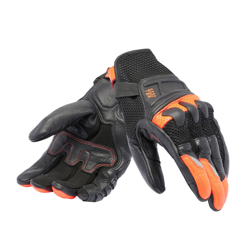 Dainese X-Ride 2 Ergo-Tek Gloves Black/Red-Fluorescent - Small