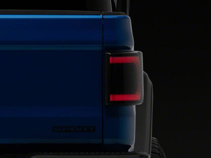 Raxiom 20-26 Jeep Gladiator JT Low Profile LED Tail Lights- Black Housing- Smoked Lens