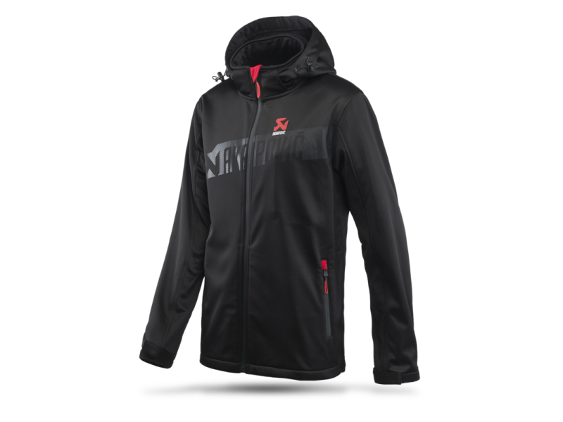 Akrapovic Mens Corpo Softshell Jacket Black - S