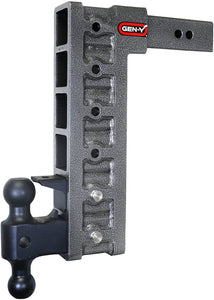 Gen-Y Mega Duty 2.5in Shank 15in Drop 21K Hitch w/Dual-Ball/Pintle Lock/Stabilizer Kit