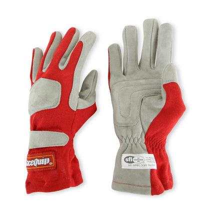 RaceQuip Red 1-Layer SFI-1 Glove - Small