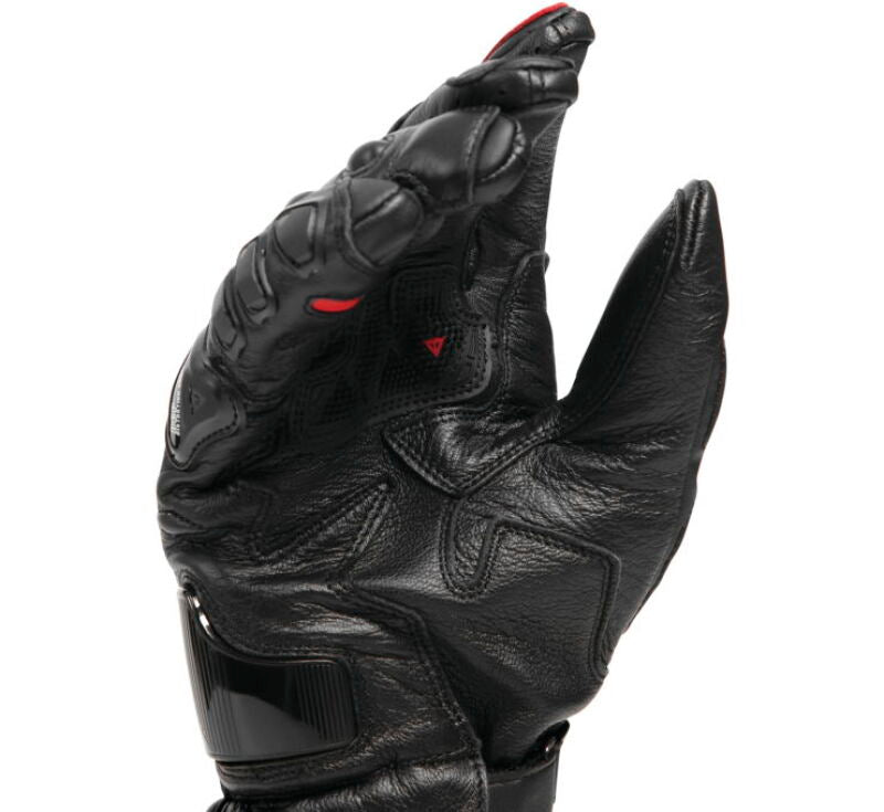 Dainese Druid 4 Leather Gloves Black/Lava-Red/White - Small