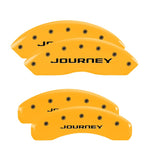 MGP 4 Caliper Covers Engraved Front & Rear With out stripes/Journey Yellow finish black ch