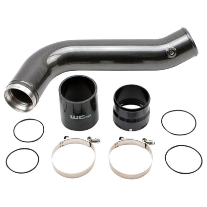 Wehrli 20-25 Chevrolet 6.6L L5P Duramax Passenger Side 3.5in Intercooler Pipe - Cat Yellow