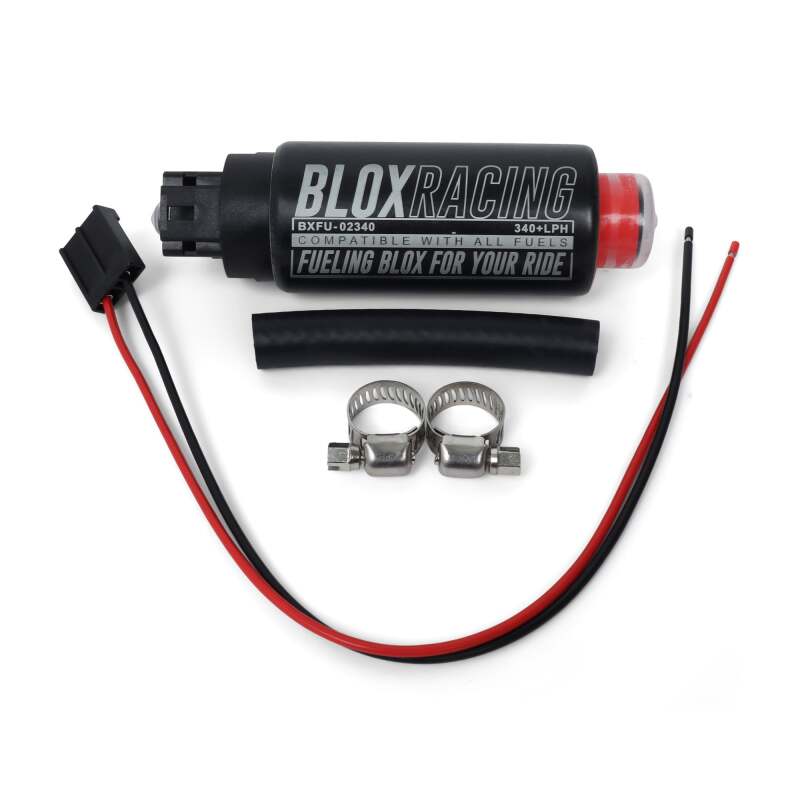 BLOX Racing 320LPH Electric Fuel Pump E85 In-tank - Inline Inlet
