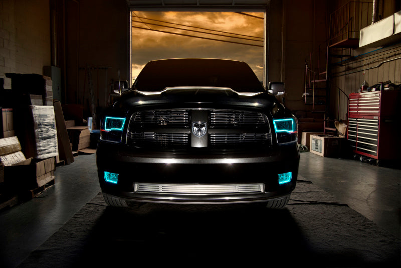 Oracle Lighting 09-18 RAM 1500 Sport Halo Headlights - Blk Housing w/No Controller