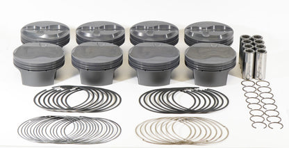 Mahle MS Piston Set SBF 331ci 4.030in Bore 3.25in Stroke 5.4in Rod .927 Pin 7cc 11.3 CR Set of 8