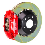 Brembo 97-04 986 Boxster S Rear GT BBK 4 Piston Cast 345x28 2pc Rotor Slotted Type-1-Red