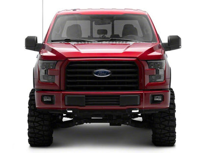 Raxiom 15-17 Ford F-150 XR Series LED Projector Headlights with DRL- Black Housing- Clear Lens