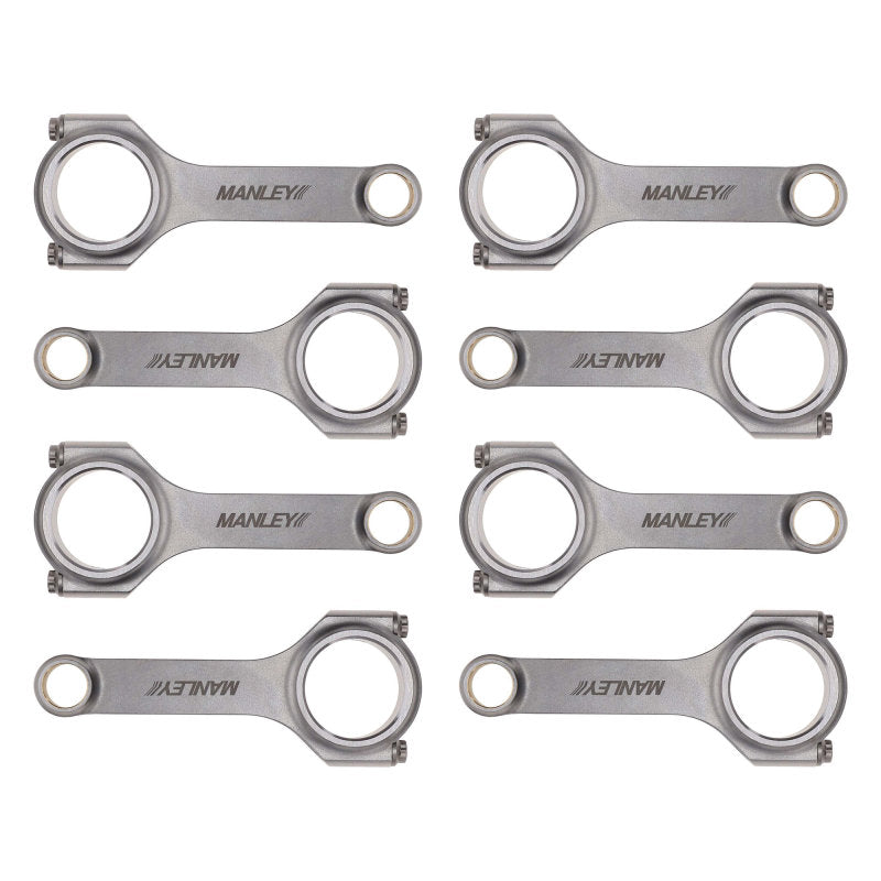 Manley Chevy Small Block 6.000in H Beam w/ ARP 2000 Connecting Rods - Set of 8