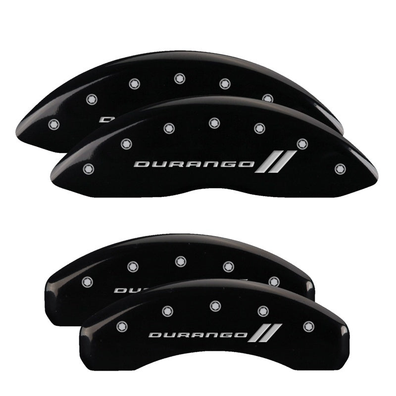 MGP 4 Caliper Covers Engraved Front & Rear Stingray Black finish silver ch