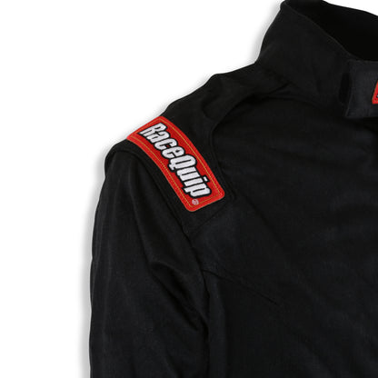 RaceQuip Black Chevron-5 Jacket SFI-5 - Small