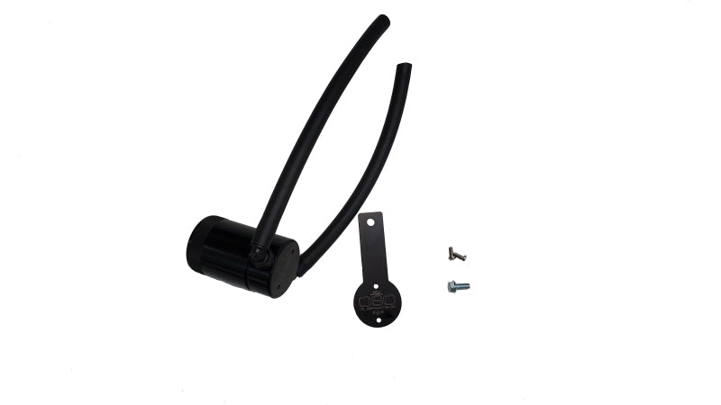 J&amp;L 19-25 Nissan Altima 2.5L Oil Separator 3.0 Passenger Side - Black Anodized