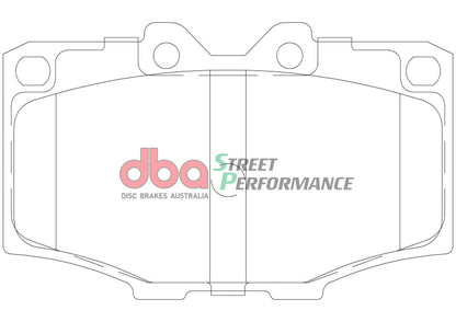 DBA 83-90 Toyota Land Cruiser SP Performance Front Brake Pads - Front