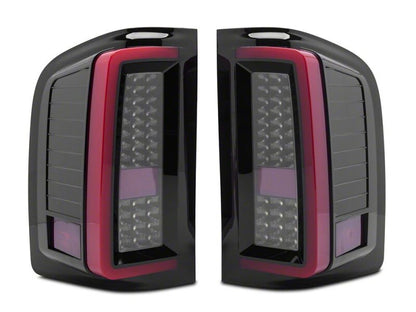 Raxiom 07-13 Chevrolet Silverado 1500 G2 LED Tail Lights- Black Housing- Smoked Lens