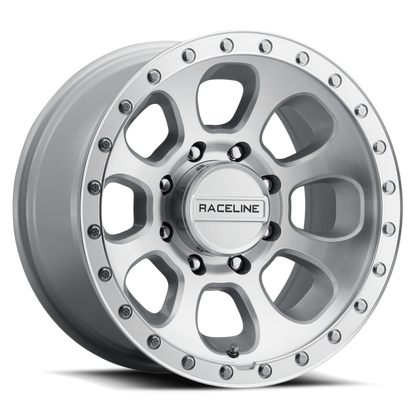 Raceline 961MC Bolt 17x9in / 8x165.1 BP / -12mm Offset / 130.81mm Bore - Machined Cc