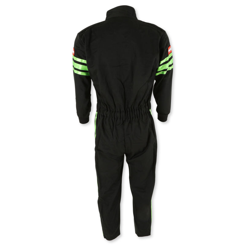 RaceQuip Green Trim SFI-1 JR. Suit - Kids XXL