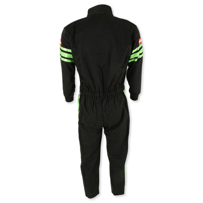 RaceQuip Green Trim SFI-1 JR. Suit - Kids XXL