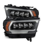 AlphaRex 19-23 Dodge Ram 1500 (No Clsc/Ltd/TRX) NOVA-Series Proj. Headlights Black (Req. Converter)