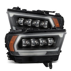 AlphaRex 19-23 Dodge Ram 1500 (No Clsc/Ltd/TRX) NOVA-Series Proj. Headlights Black (Req. Converter)