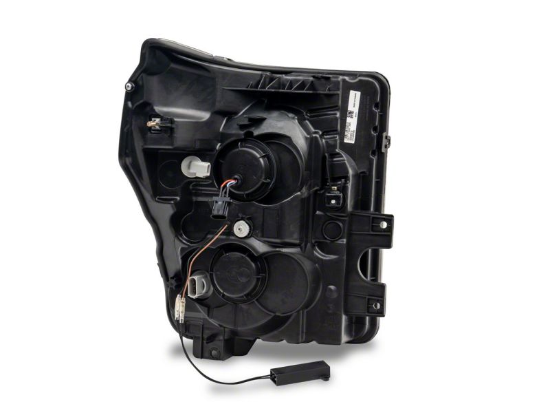 Raxiom 11-16 Ford F-250 Super Duty LED Projector Headlights - Black Housing (Clear Lens)