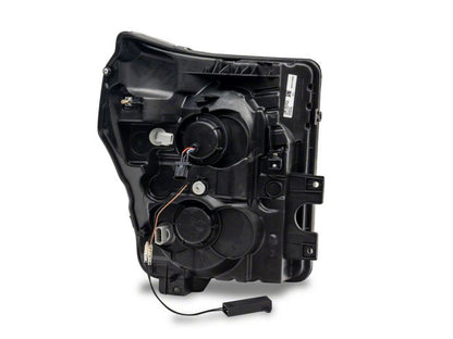 Raxiom 11-16 Ford F-250 Super Duty LED Projector Headlights - Black Housing (Clear Lens)